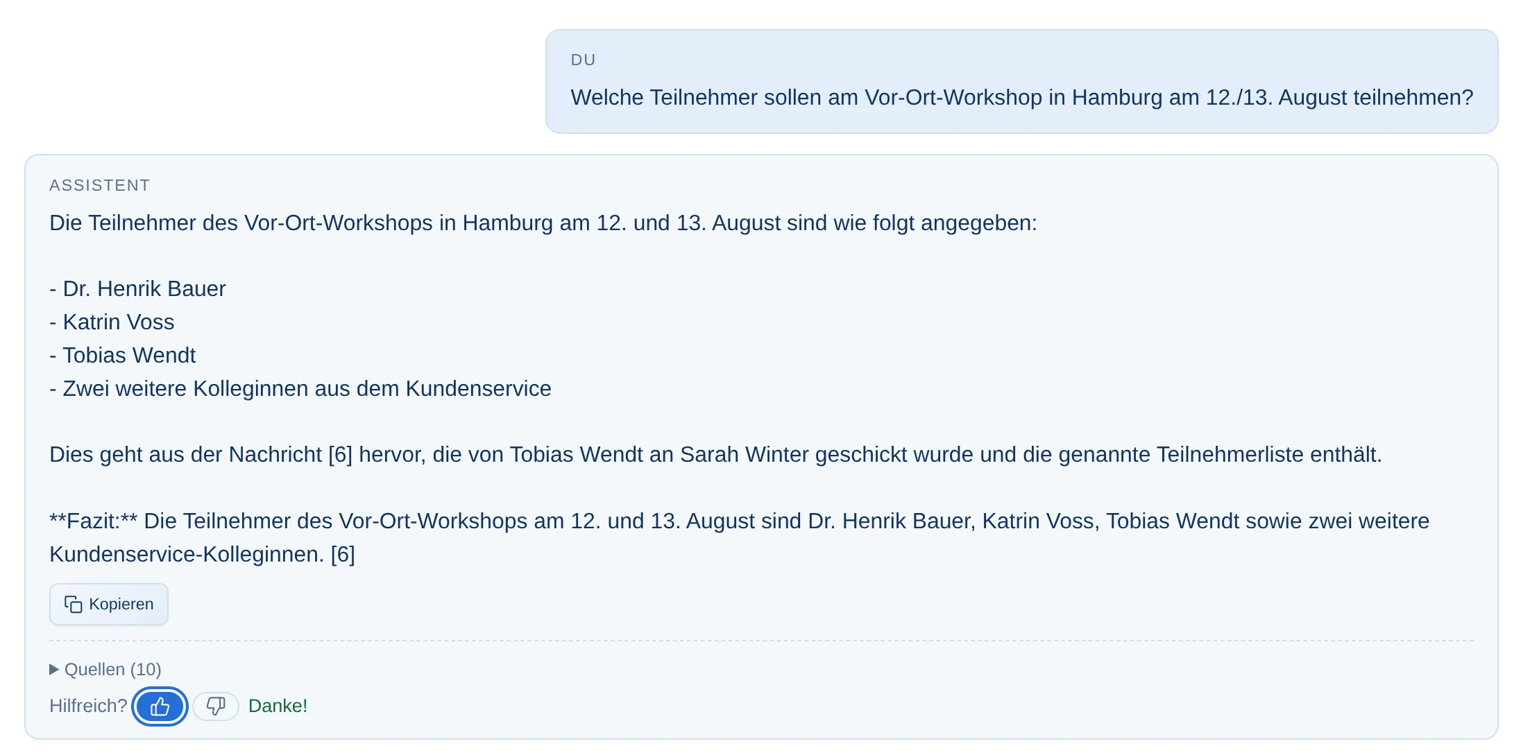 Bewertung & Cache