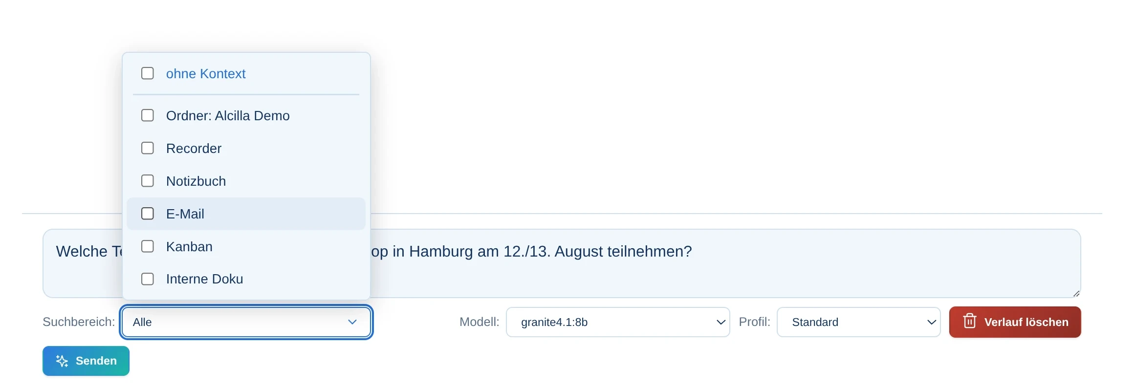 Bereich gezielt eingrenzen
