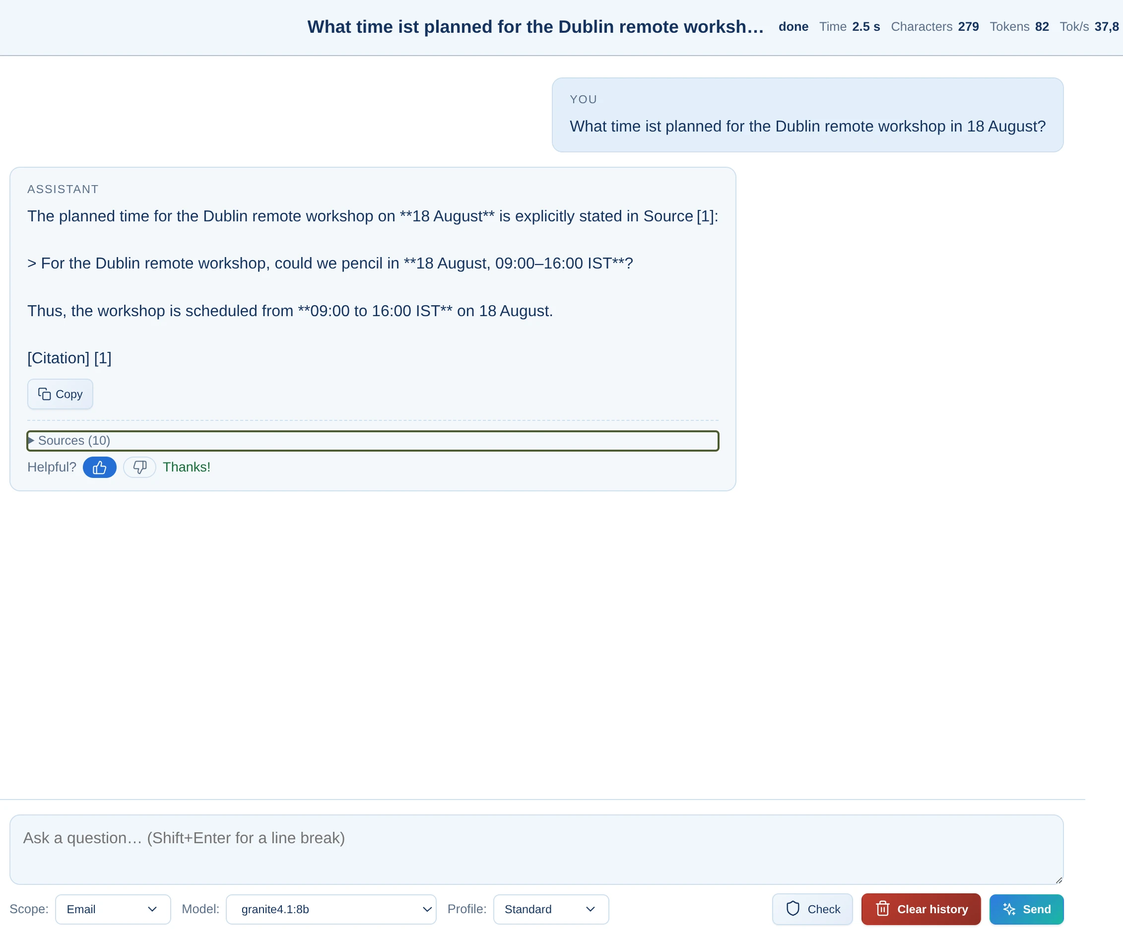 Search for emails, attachments, and related context in Alcilla