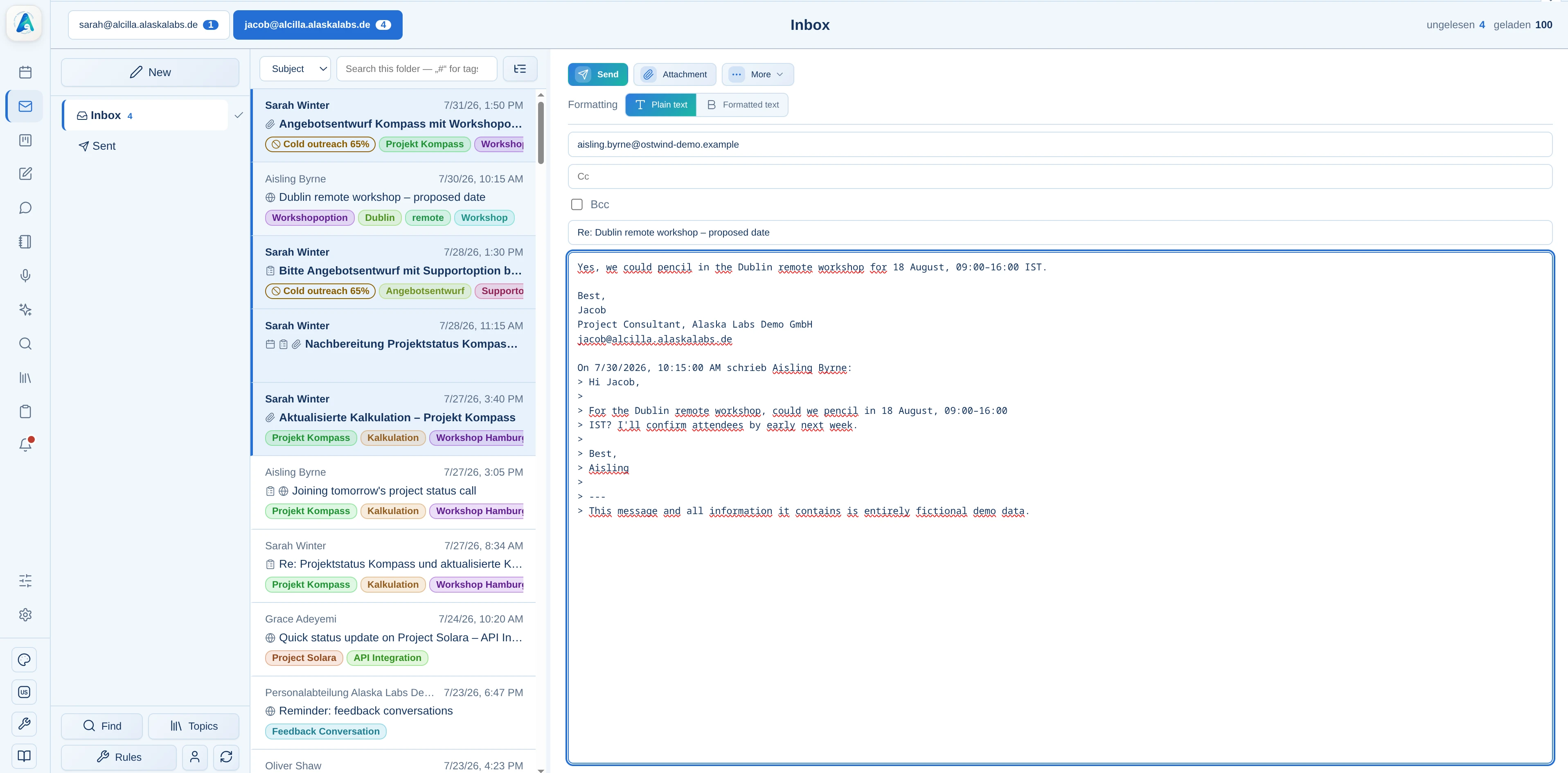 AI-generated reply in the user's personal writing style